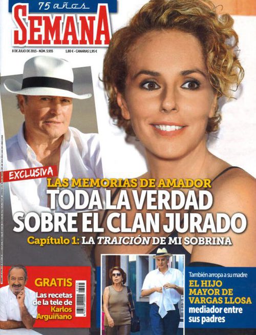 Amador Mohedano comienza sus memorias criticando a su sobrina Rocío Carrasco en Semana