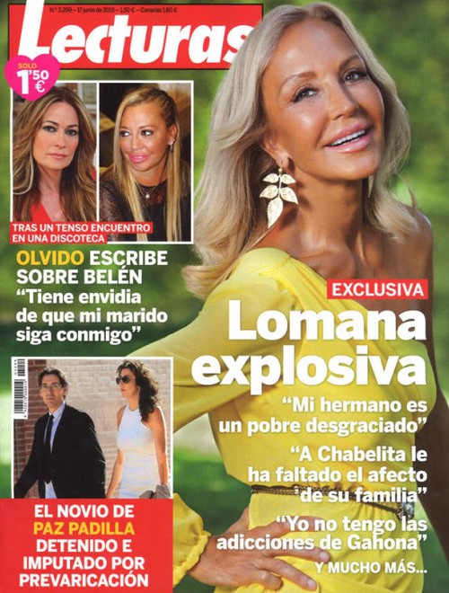 Carmen Lomana arremete contra su hermano Rafa en Lecturas