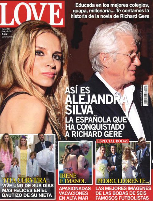 Love desvela quién es Alejandra Silva, la novia española de Richard Gere