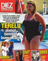 Terelu Campos luce cuerpo en bañador en Diez Minutos