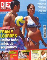 El último baño de Fran Rivera y Lourdes Montes antes de ser padres en Diez Minutos