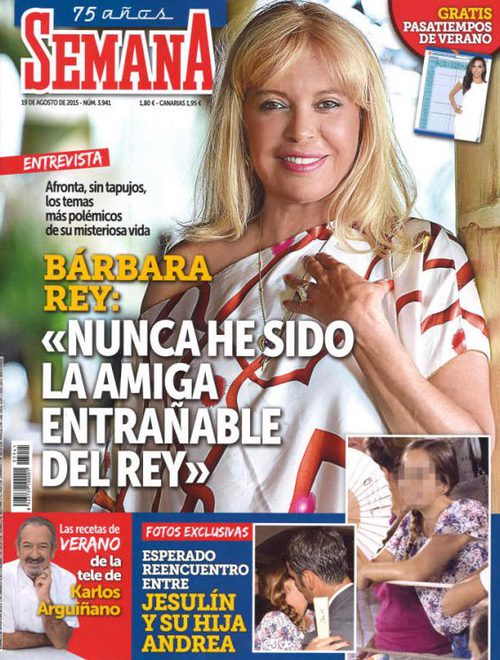 Bárbara Rey desmiente haber sido la amiga entrañable del Rey Juan Carlos en Semana