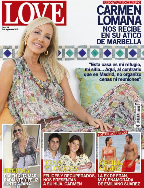 Carmen Lomana abre su ático de Marbella a Love