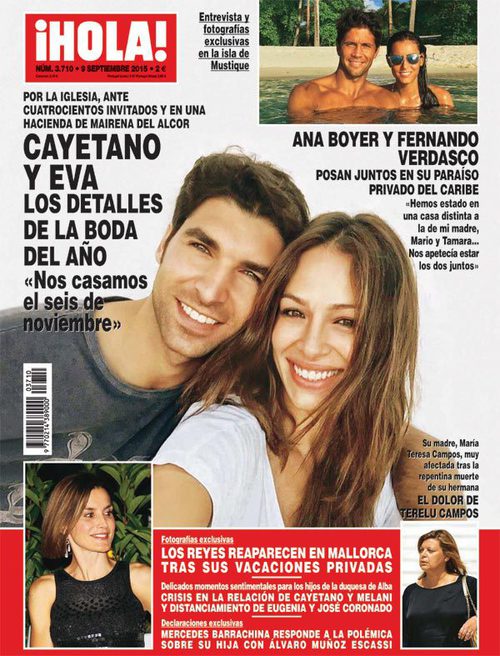 Cayetano Rivera y Eva González anuncian su boda en ¡Hola!