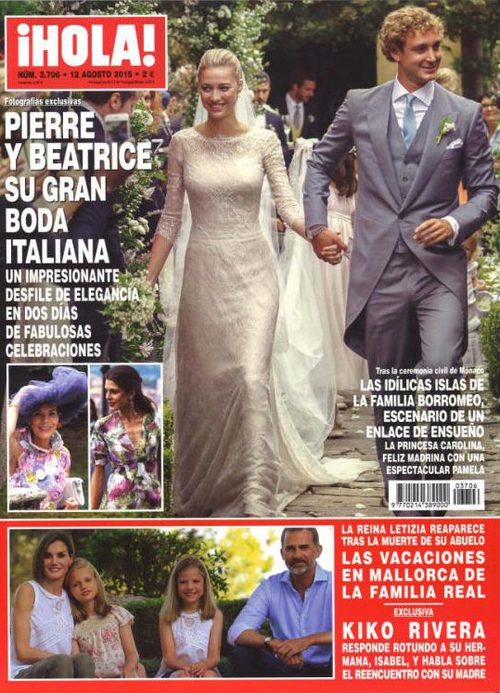 La gran boda italiana de Pierre Casiraghi y Beatrice Borromeo en ¡Hola!