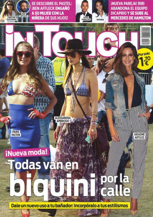 La moda de las celebrities de llevar bikini en la calle en In Touch