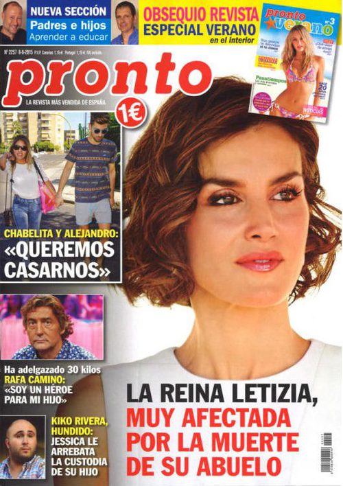 La Reina Letizia, muy triste por la muerte de su abuelo en Pronto