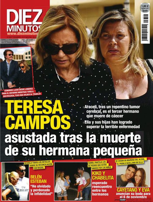 El temor de María Teresa Campos tras la muerte de su hermana en Diez Minutos