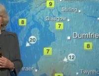 Camilla Parker Bowles se convierte en meteoróloga por un día para dar el tiempo en Escocia