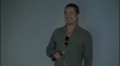 Aparición sorpresa de Brad Pitt para promocionar 'Guerra Mundial Z'