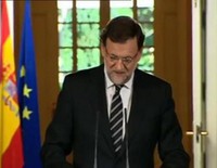 Mariano Rajoy anuncia la abdicación del Rey Juan Carlos en favor del Príncipe Felipe