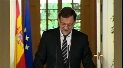 Mariano Rajoy anuncia la abdicación del Rey Juan Carlos en favor del Príncipe Felipe