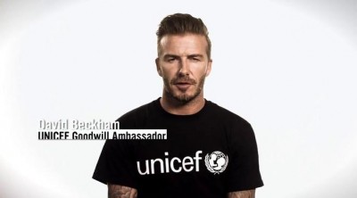 David Beckham, embajador de Unicef contra el ébola