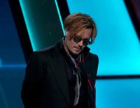 Johnny Depp borracho en los Hollywood Film Awards 2014