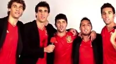 La Selección Española de fútbol desea 'Feliz Navidad' con un villancico