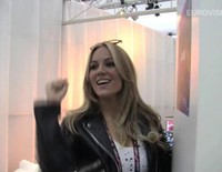 Primera entrevista de Edurne en Viena en el Festival de Eurovision 2015