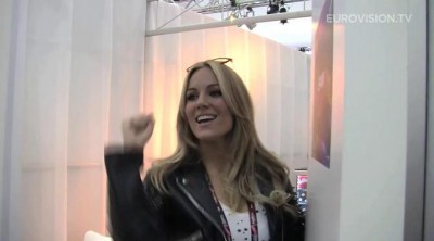 Primera entrevista de Edurne en Viena en el Festival de Eurovision 2015