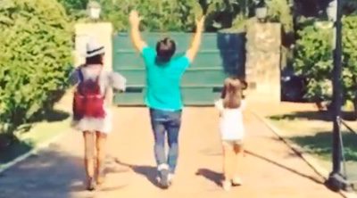 Paula Echevarría, David Bustamante y su hija Daniella cantan y bailan para celebrar sus vacaciones