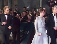 Los Duques de Cambridge y el Príncipe Harry, protagonistas en el estreno de 'Spectre'
