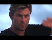 Chris Hemsworth rodando un spot como embajador de TAG Heuer