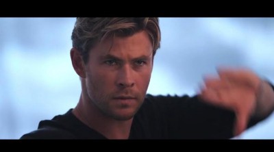Chris Hemsworth rodando un spot como embajador de TAG Heuer