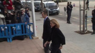La Infanta Cristina e Iñaki Urdangarín llegan a la segunda sesión del juicio por el Caso Nóos