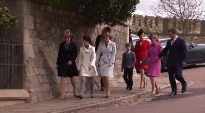 La triste Misa de Pascua de la Familia Real Británica
