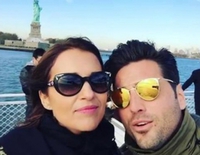 David Bustamante canta 'Tatuaje' de Concha Piquer junto a Paula Echevarría en Nueva York