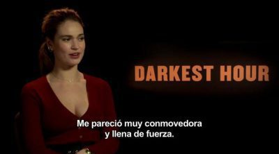 'El instante más oscuro': entrevista exclusiva con Lily James, que se convierte en la secretaria de Churchill